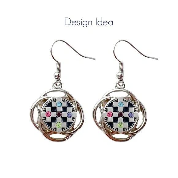 Mini Snap Charms 12mm Set of 9 - Interchangeable Snap Charm Jewelry - Picture 2 of 5